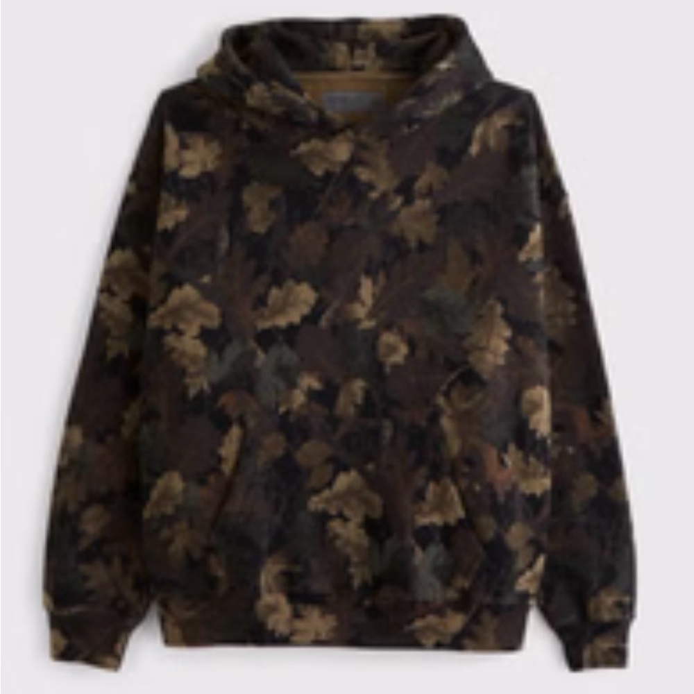 Abercrombie & Fitch Black camo hoodie RARE!!